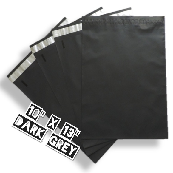 Other - 100 Dark Grey Poly Mailers 10x13